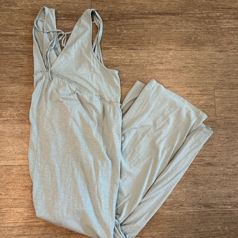 American Eagle Outfitters Sage Green Sleeveless Jumpsuit